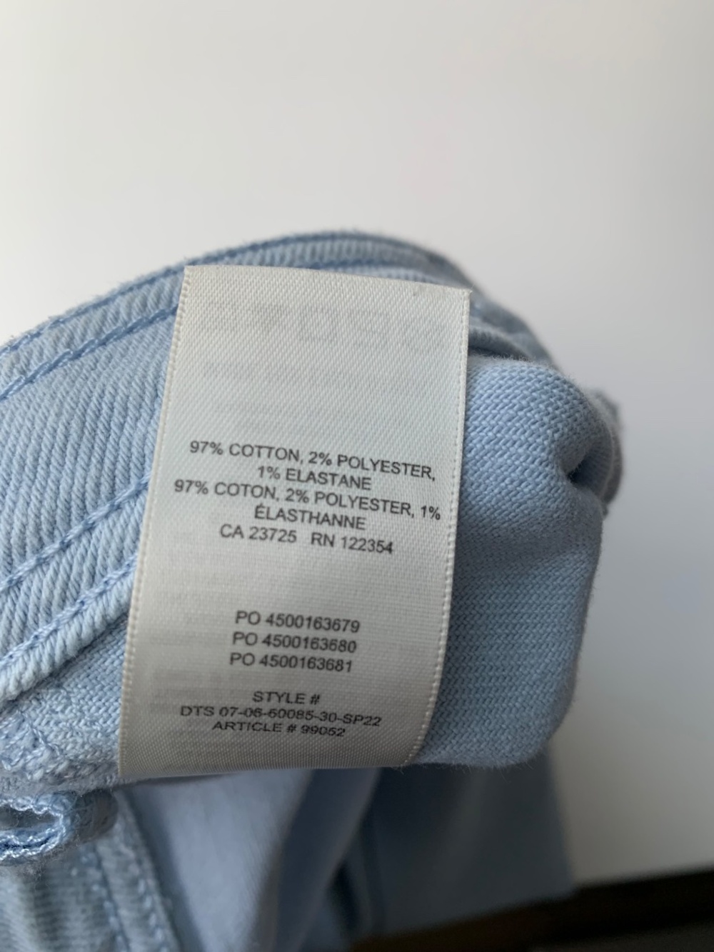 Wilfred Modern Utility Pant Light Blue mid-rise Straight Leg Women's  size 8 - Picture 11 of 13